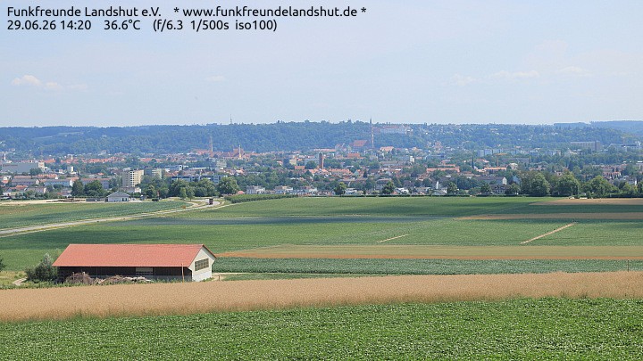 Archiv Foto Webcam Blick auf Landshut in Niederbayern