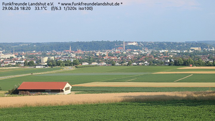 Archiv Foto Webcam Blick auf Landshut in Niederbayern