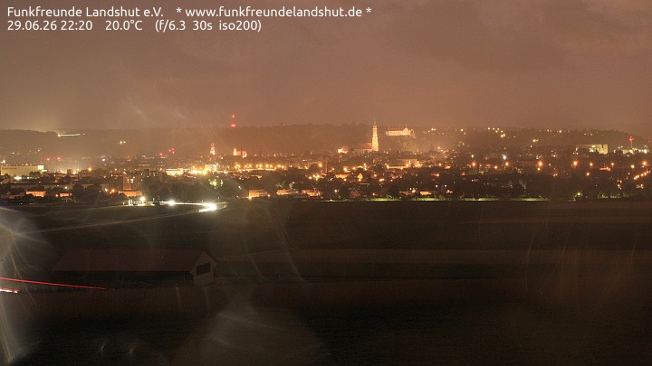 Archiv Foto Webcam Blick auf Landshut in Niederbayern