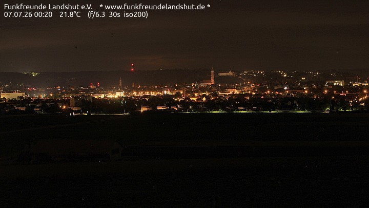 Archiv Foto Webcam Blick auf Landshut in Niederbayern