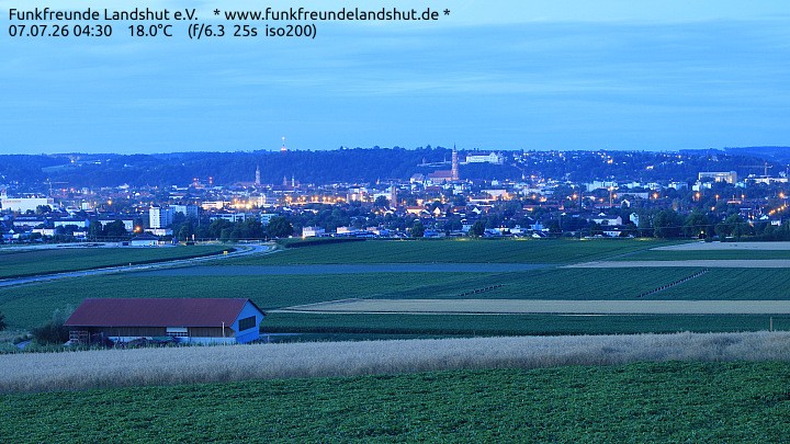 Archiv Foto Webcam Blick auf Landshut in Niederbayern