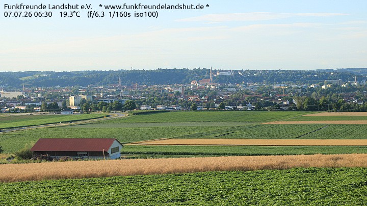 Archiv Foto Webcam Blick auf Landshut in Niederbayern
