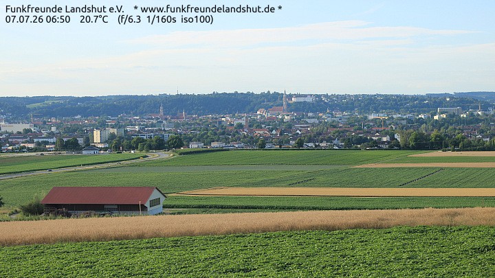 Archiv Foto Webcam Blick auf Landshut in Niederbayern