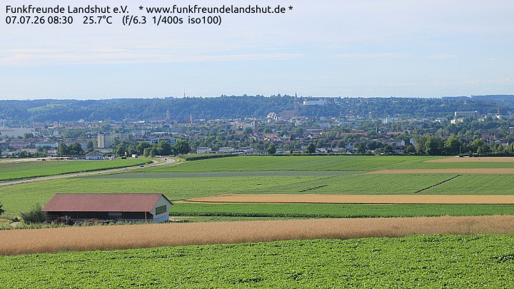 Archiv Foto Webcam Blick auf Landshut in Niederbayern