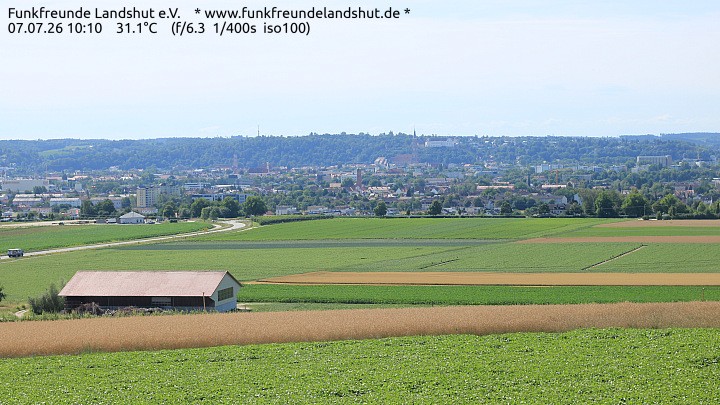 Archiv Foto Webcam Blick auf Landshut in Niederbayern