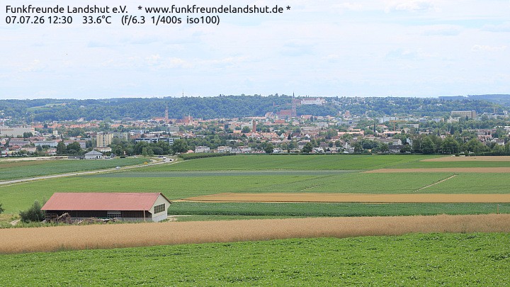 Archiv Foto Webcam Blick auf Landshut in Niederbayern