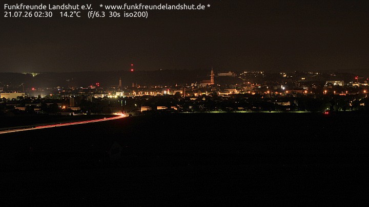 Archiv Foto Webcam Blick auf Landshut in Niederbayern