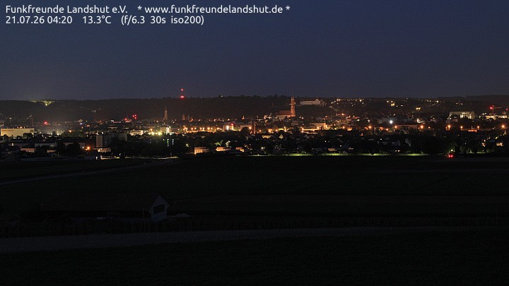 Archiv Foto Webcam Blick auf Landshut in Niederbayern
