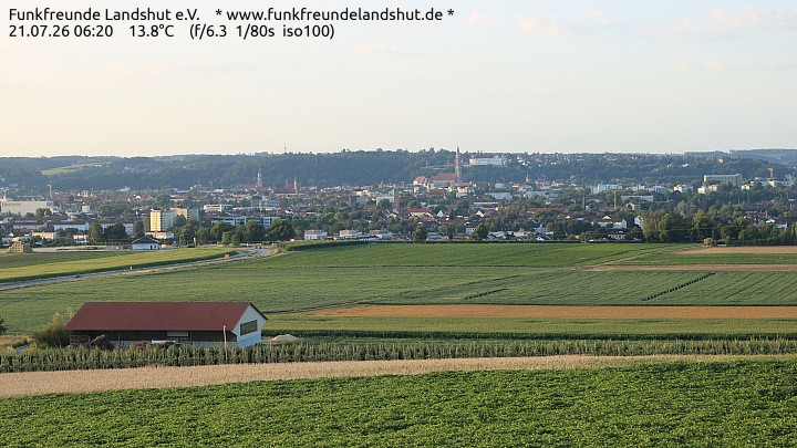 Archiv Foto Webcam Blick auf Landshut in Niederbayern