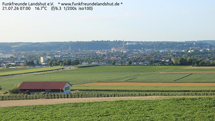 Archiv Foto Webcam Blick auf Landshut in Niederbayern
