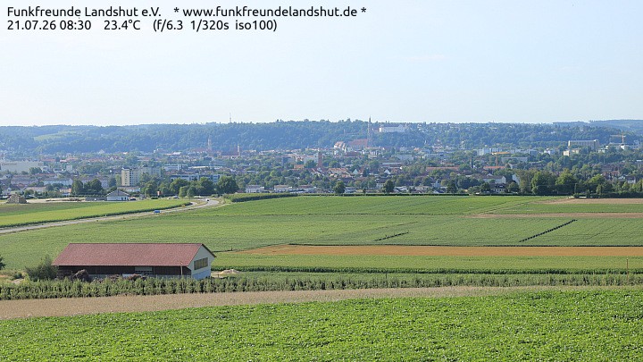 Archiv Foto Webcam Blick auf Landshut in Niederbayern