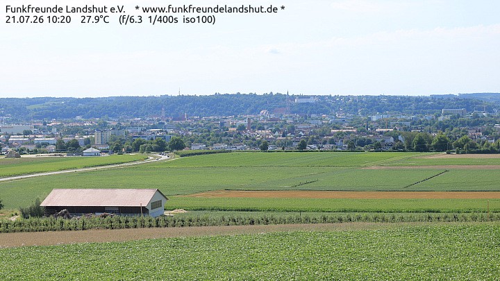 Archiv Foto Webcam Blick auf Landshut in Niederbayern