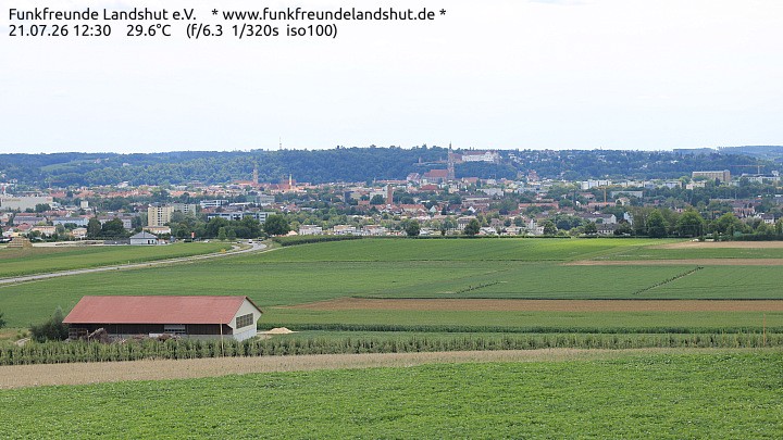 Archiv Foto Webcam Blick auf Landshut in Niederbayern