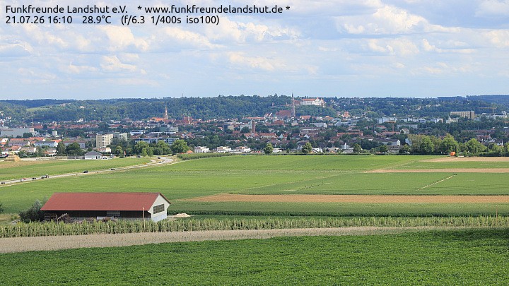 Archiv Foto Webcam Blick auf Landshut in Niederbayern