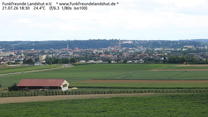 Archiv Foto Webcam Blick auf Landshut in Niederbayern