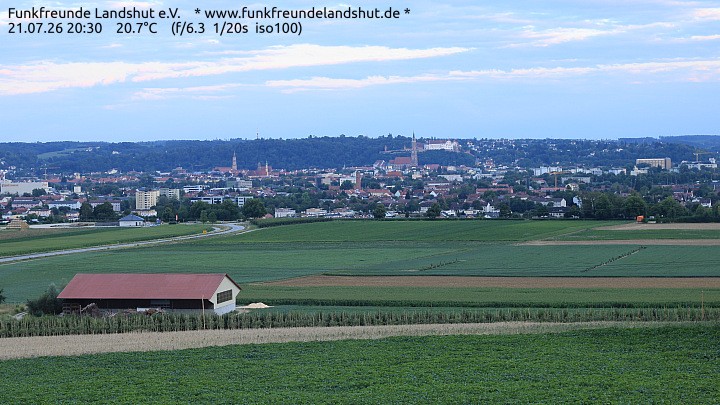 Archiv Foto Webcam Blick auf Landshut in Niederbayern