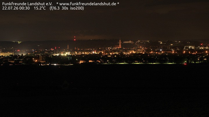 Archiv Foto Webcam Blick auf Landshut in Niederbayern