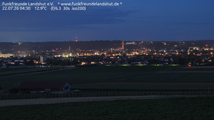 Archiv Foto Webcam Blick auf Landshut in Niederbayern