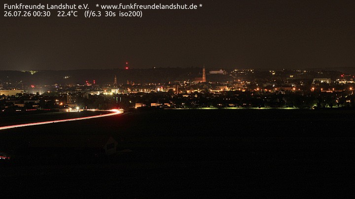 Archiv Foto Webcam Blick auf Landshut in Niederbayern