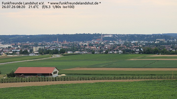 Archiv Foto Webcam Blick auf Landshut in Niederbayern