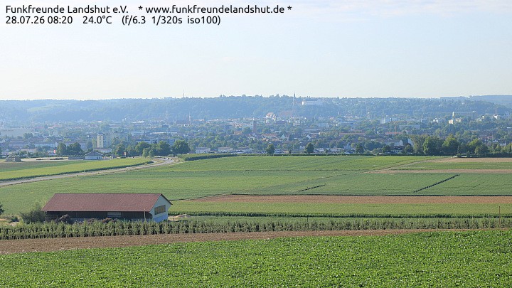 Archiv Foto Webcam Blick auf Landshut in Niederbayern