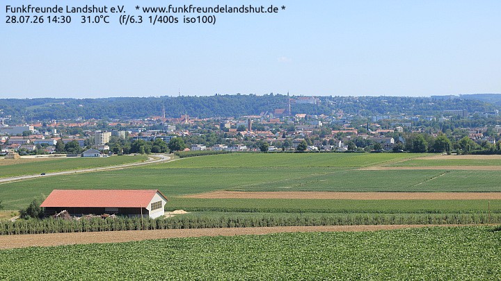 Archiv Foto Webcam Blick auf Landshut in Niederbayern
