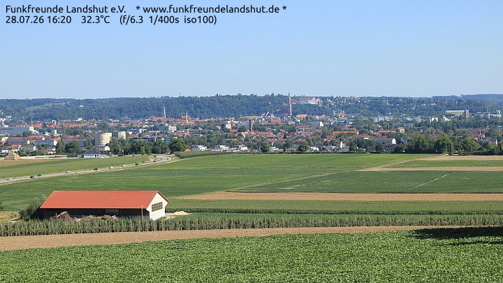 Archiv Foto Webcam Blick auf Landshut in Niederbayern