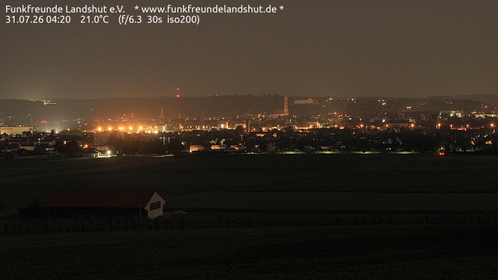 Archiv Foto Webcam Blick auf Landshut in Niederbayern