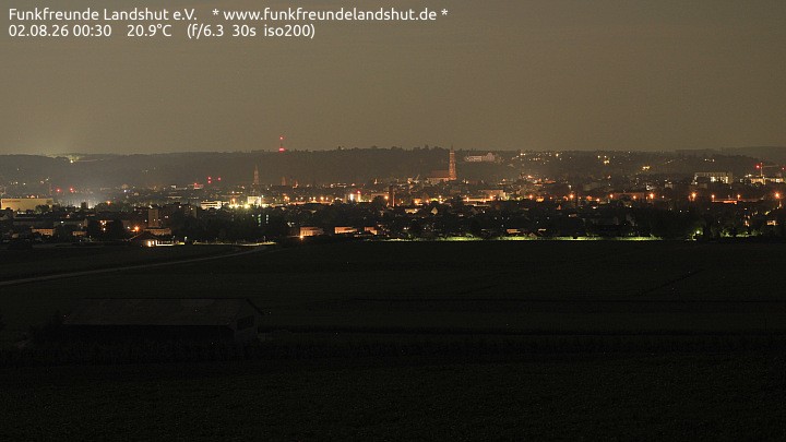 Archiv Foto Webcam Blick auf Landshut in Niederbayern