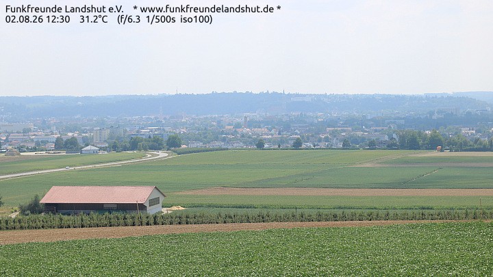 Archiv Foto Webcam Blick auf Landshut in Niederbayern