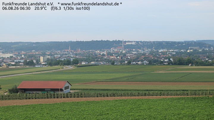Archiv Foto Webcam Blick auf Landshut in Niederbayern