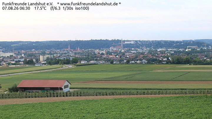 Archiv Foto Webcam Blick auf Landshut in Niederbayern