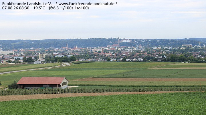 Archiv Foto Webcam Blick auf Landshut in Niederbayern