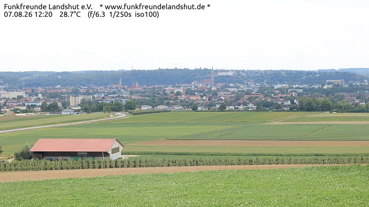 Archiv Foto Webcam Blick auf Landshut in Niederbayern