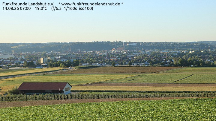 Archiv Foto Webcam Blick auf Landshut in Niederbayern