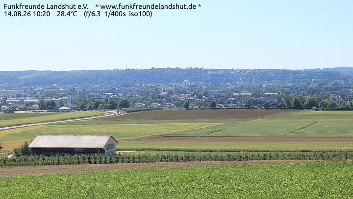 Archiv Foto Webcam Blick auf Landshut in Niederbayern