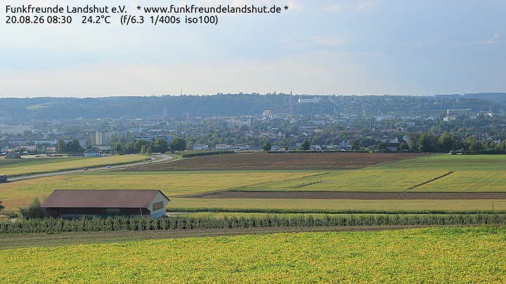 Archiv Foto Webcam Blick auf Landshut in Niederbayern
