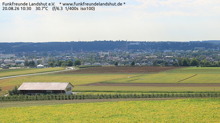 Archiv Foto Webcam Blick auf Landshut in Niederbayern