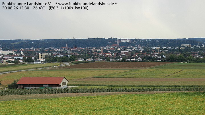 Archiv Foto Webcam Blick auf Landshut in Niederbayern