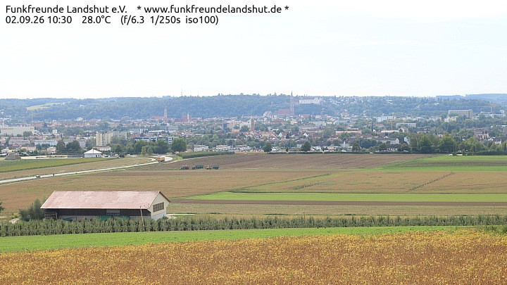 Archiv Foto Webcam Blick auf Landshut in Niederbayern