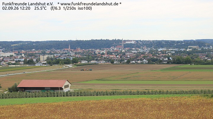 Archiv Foto Webcam Blick auf Landshut in Niederbayern