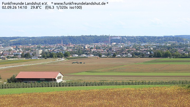 Archiv Foto Webcam Blick auf Landshut in Niederbayern