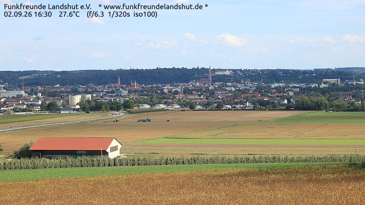Archiv Foto Webcam Blick auf Landshut in Niederbayern
