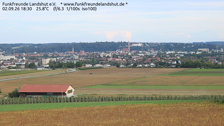 Archiv Foto Webcam Blick auf Landshut in Niederbayern