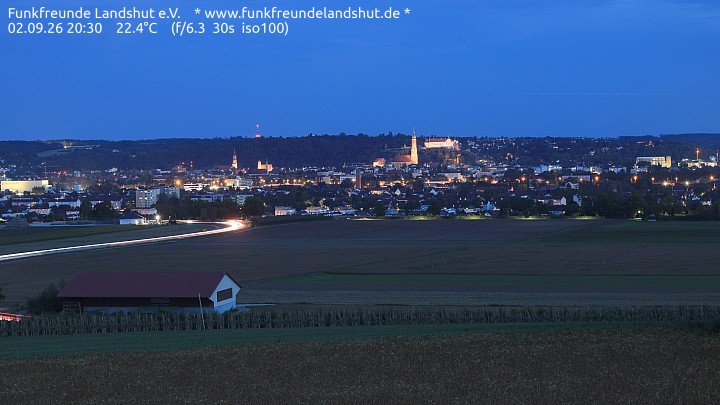 Archiv Foto Webcam Blick auf Landshut in Niederbayern