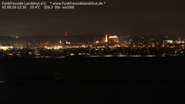 Archiv Foto Webcam Blick auf Landshut in Niederbayern