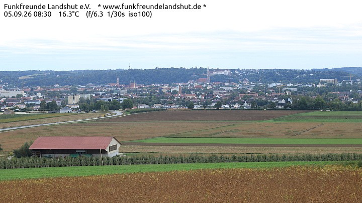 Archiv Foto Webcam Blick auf Landshut in Niederbayern