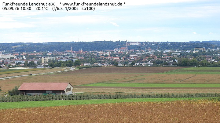 Archiv Foto Webcam Blick auf Landshut in Niederbayern