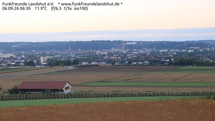 Archiv Foto Webcam Blick auf Landshut in Niederbayern
