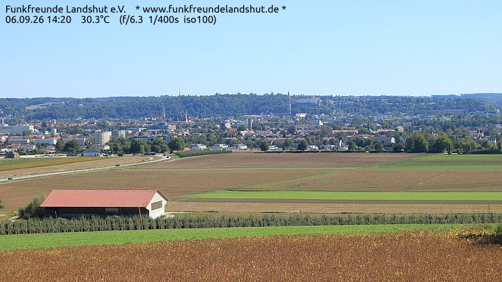 Archiv Foto Webcam Blick auf Landshut in Niederbayern